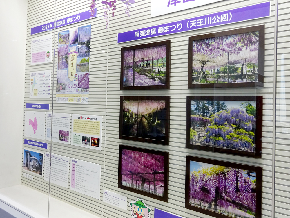 「津島市・江南市 藤まつり展」津島市側